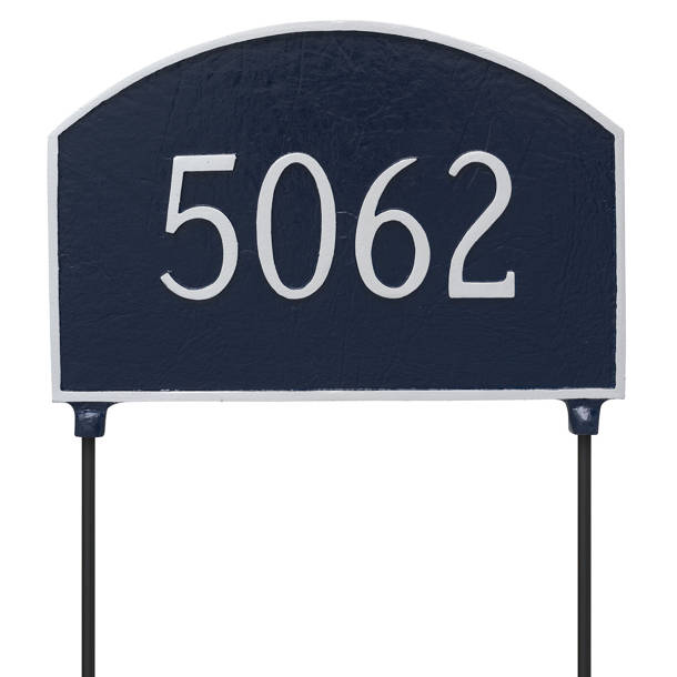 Montague Metal Products Prestige 1Line Lawn Address Sign & Reviews